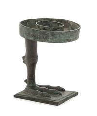 A Bronze Goose Foot-Form Censer, Yanzudeng Height 5 1/4 inches. — LIKELY WESTERN HAN DYNASTY