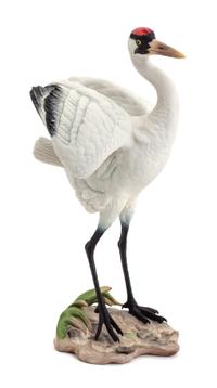 A Boehm Porcelain Figure of a Whooping Crane Height 9 3/8 inches. — 20TH CENTURY