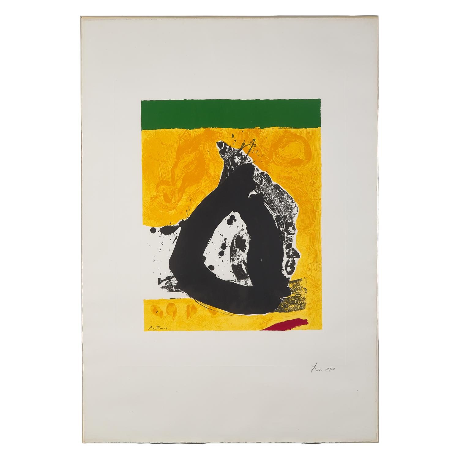 Robert Motherwell (American, 1915-1991) — Untitled (from The Basque Suite), 1970-1971