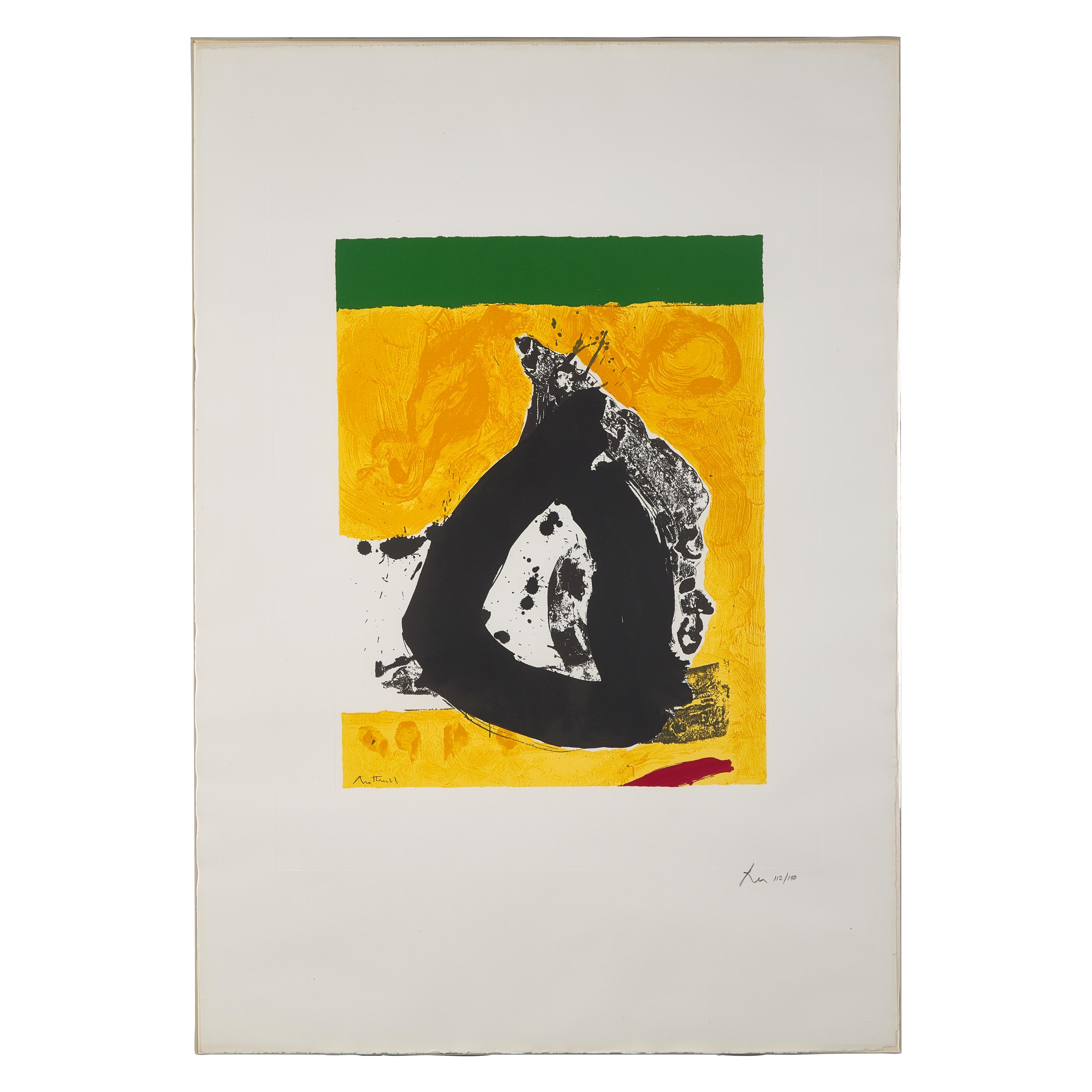 Robert Motherwell (American, 1915-1991) — Untitled (from The Basque Suite), 1970-1971