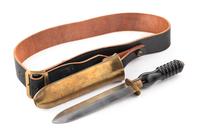 A Siebe, Gorman & Co. Ltd. Diving Knife, Sheath, and Belt