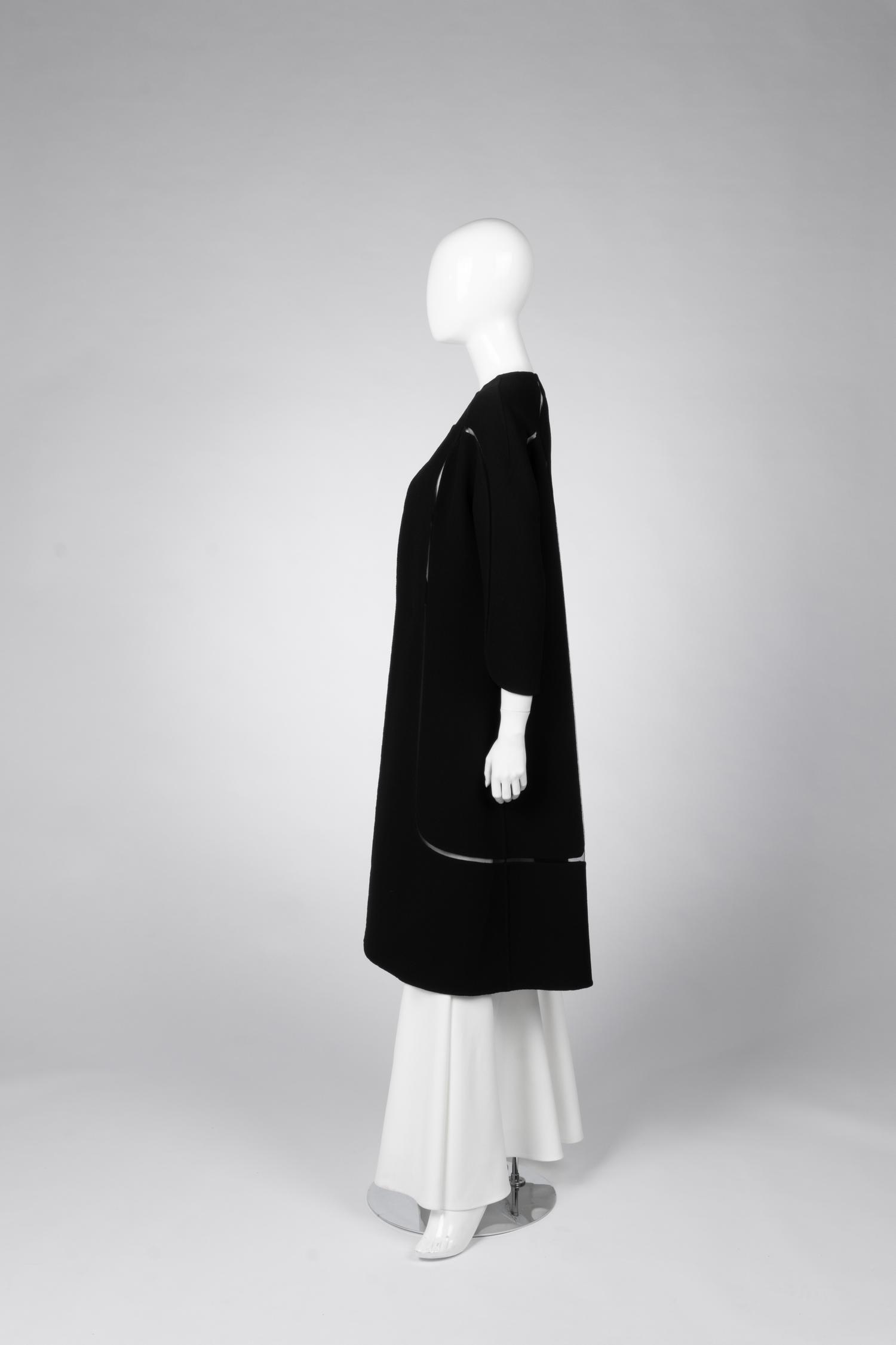 Ralph Rucci Wool Jacket with Net Inserts