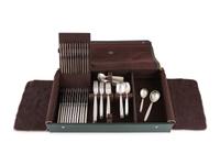A Frantz Hingelberg Silver Flatware Service