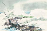 Richard W. Frizzell, (American, 1921-1982), #26 (Waterscape)