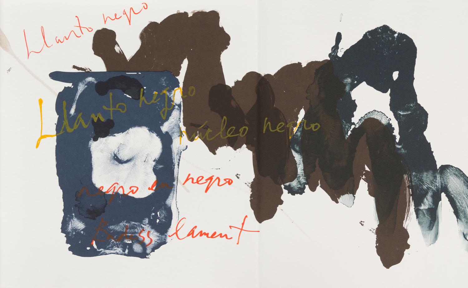 Robert Mortherwell, (American, 1915-1991), El Negro, 1983 (Book comprising 19 lithographs illuminating the poem El Negro Motherwell by