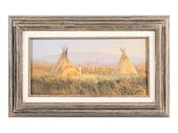 Two Works: Encampment and Snowy Elk