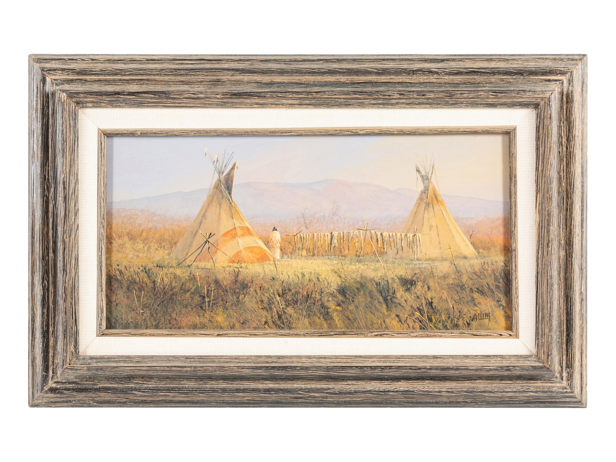 Two Works: Encampment and Snowy Elk