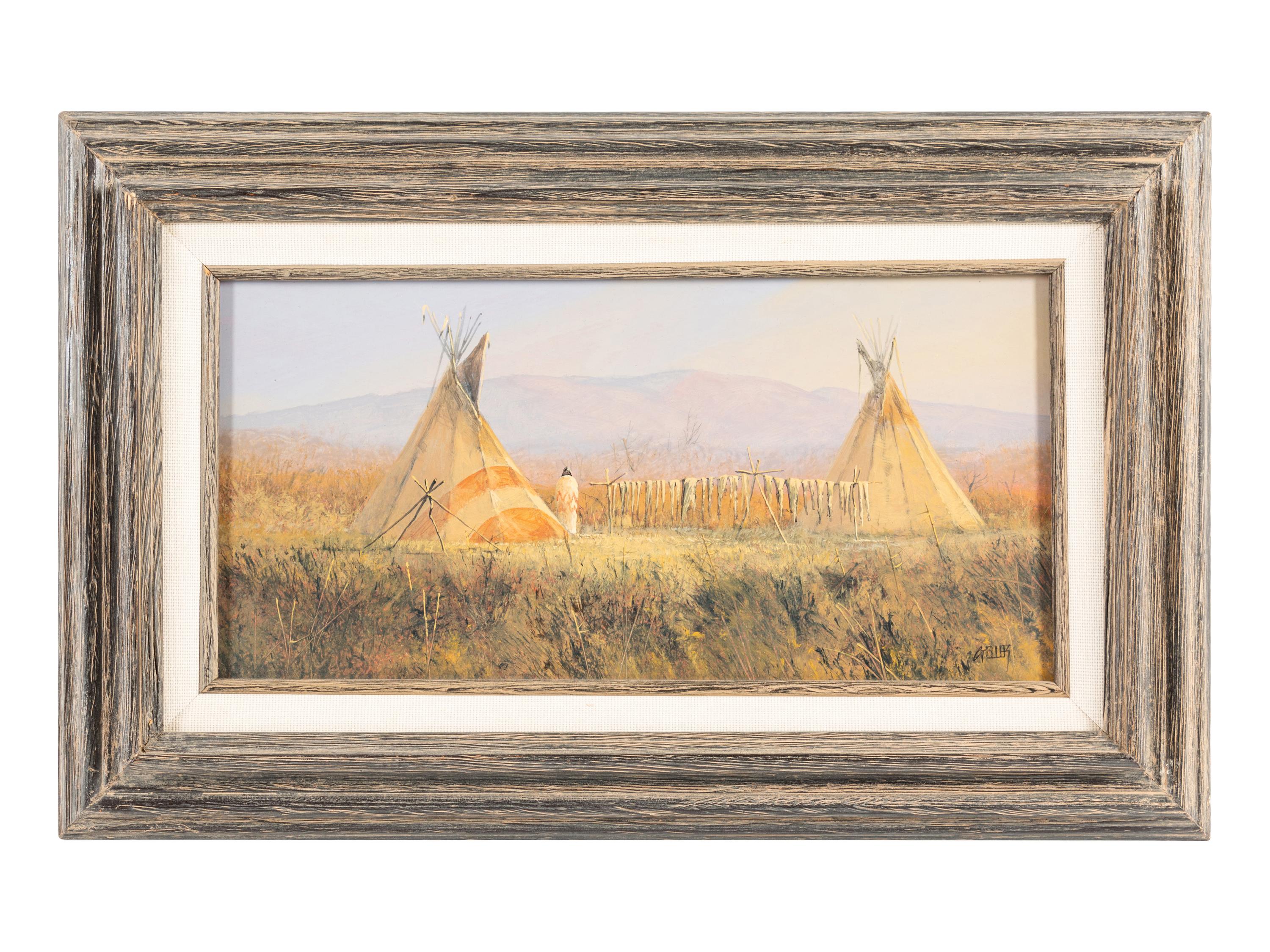 Two Works: Encampment and Snowy Elk