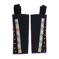 Northern Plains Beaded Wool Leggings, with Cowrie Shells