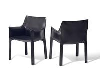 Six Cab armchairs Cassina