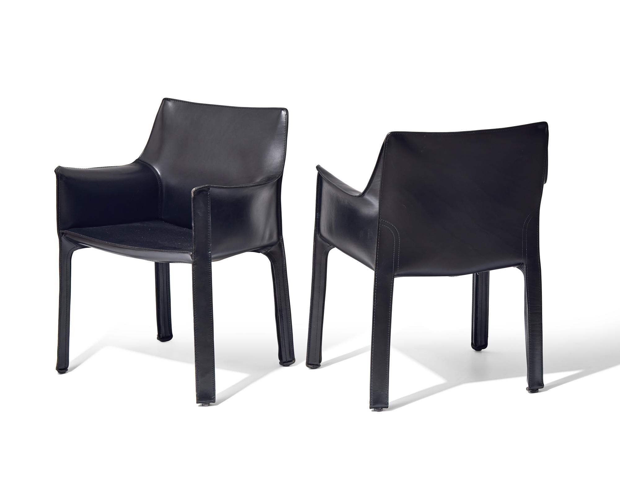 Six Cab armchairs Cassina