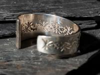 Sterling Silver and Coral Cuff Bracelets