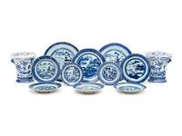 A Group of Canton Export Porcelain Plates