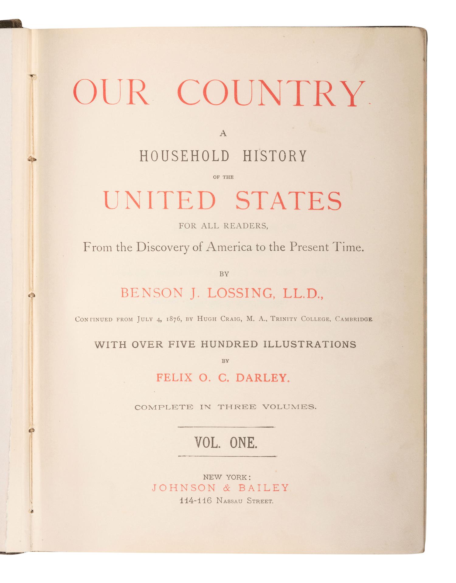 [AMERICAN HISTORY]. A group of American history books, including the Revolutionary War, comprising: