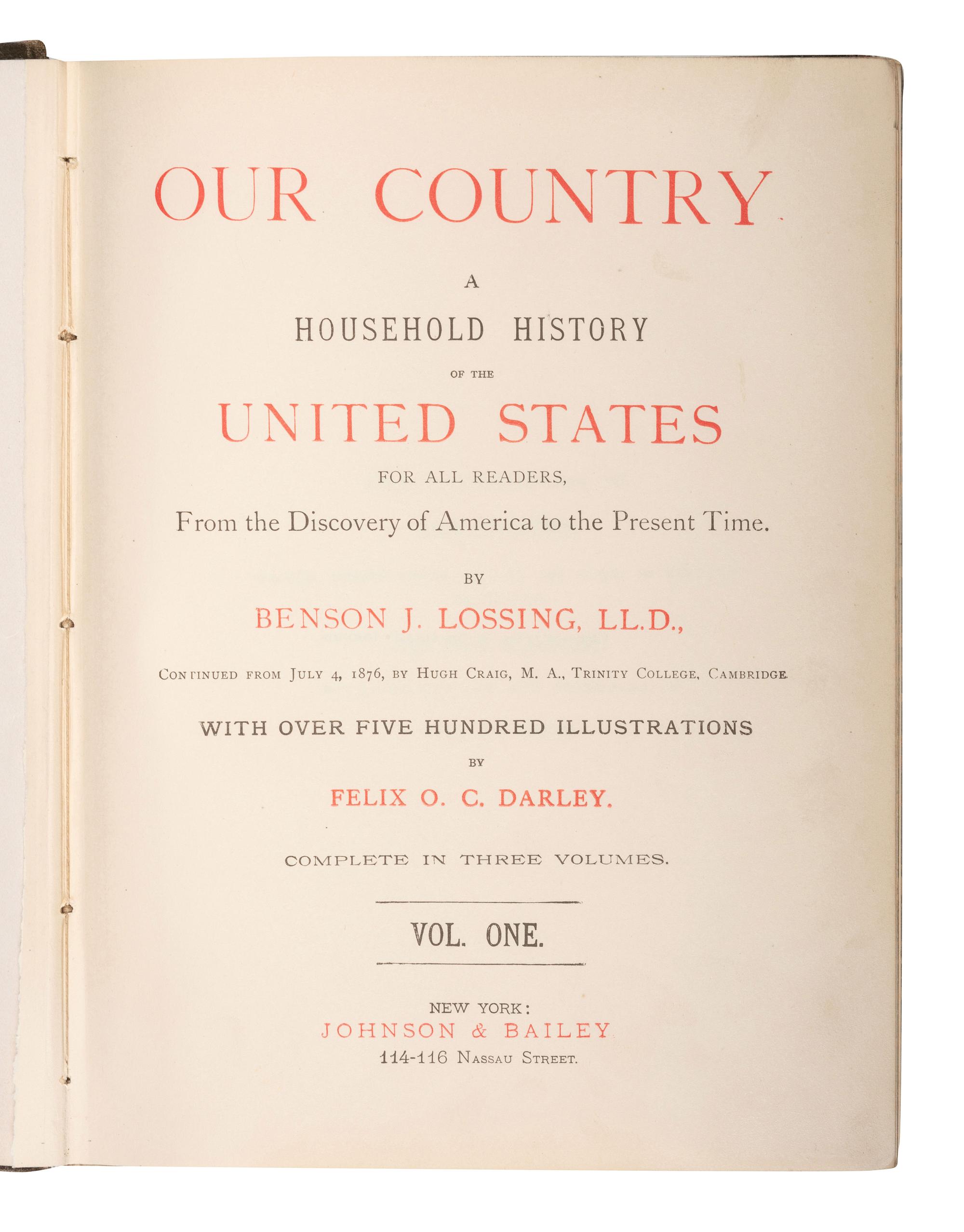 [AMERICAN HISTORY]. A group of American history books, including the Revolutionary War, comprising: