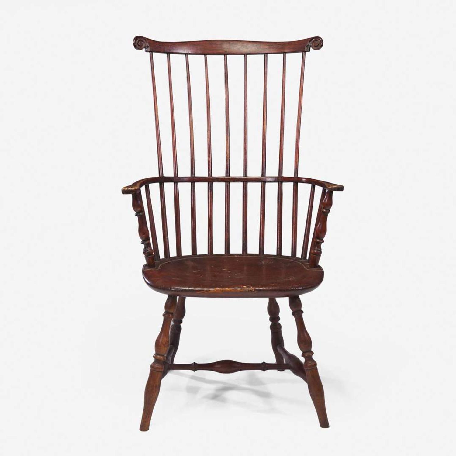 A comb-back Windsor armchair Samuel J. Tucke (active 1790-1805), Boston, MA, circa 1790