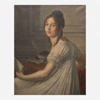 School of Jacques-Louis David (French, 1748–1825) Portrait of a Lady in Her Study