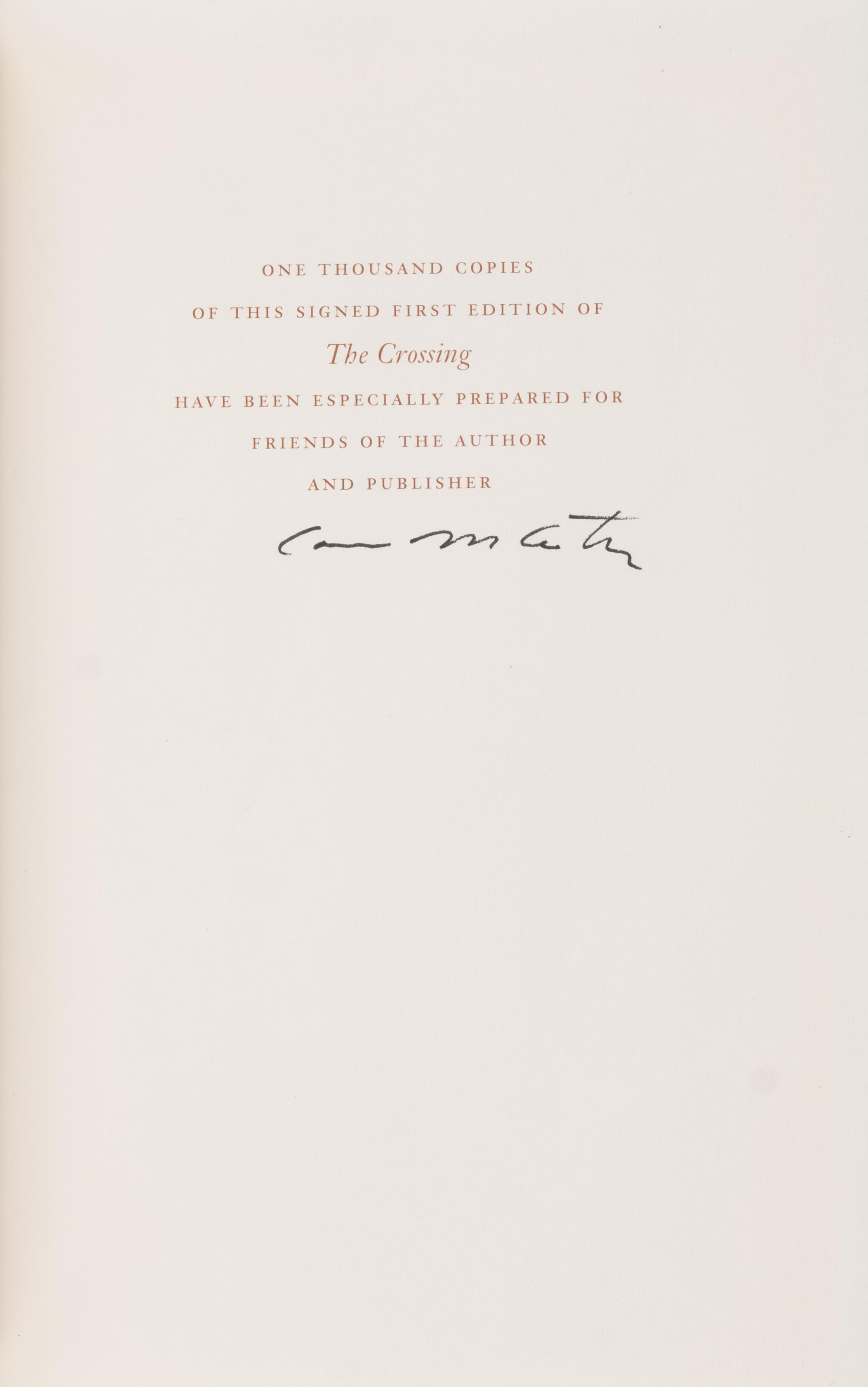 [Literature] McCarthy, Cormac. The Crossing