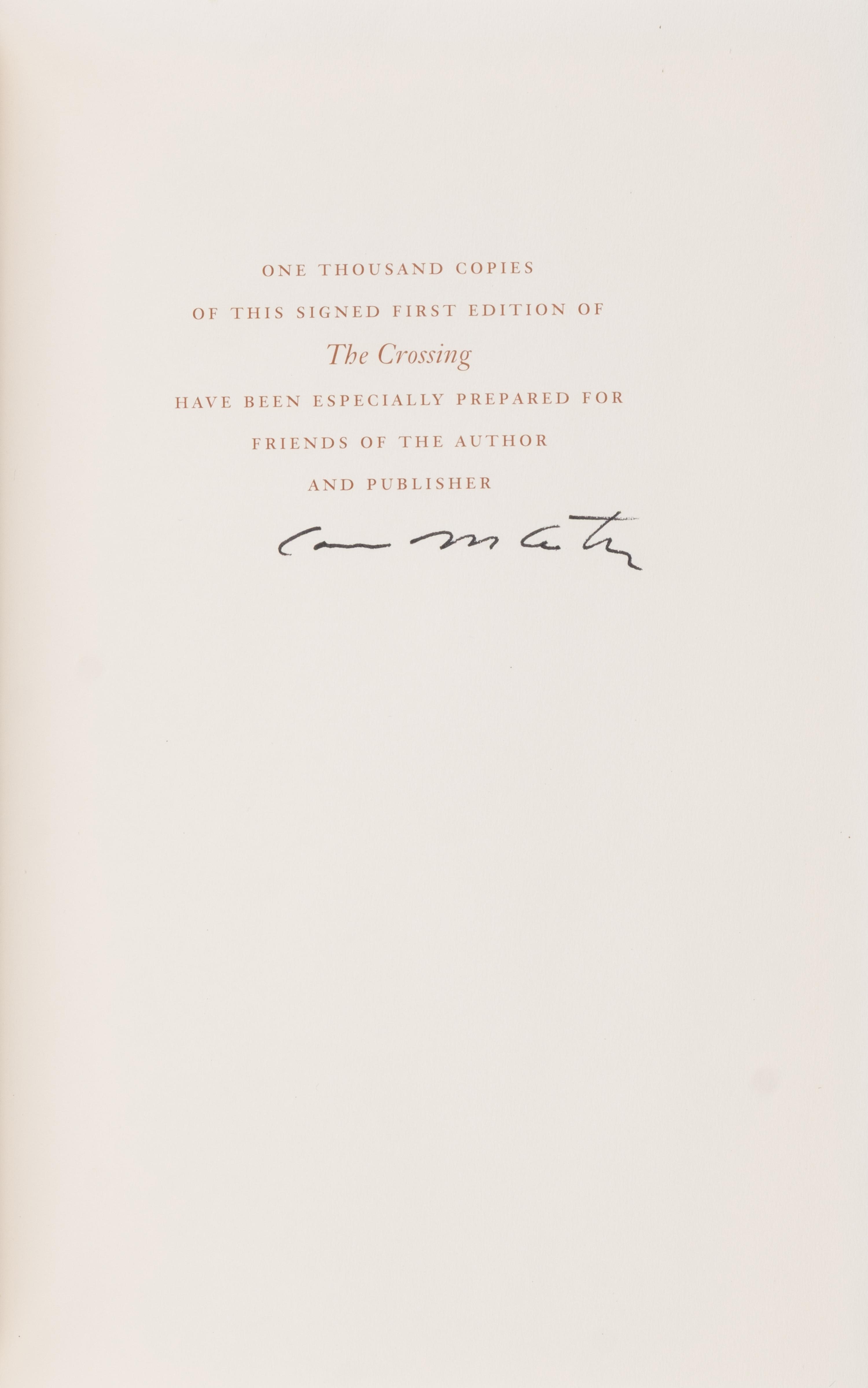 [Literature] McCarthy, Cormac. The Crossing