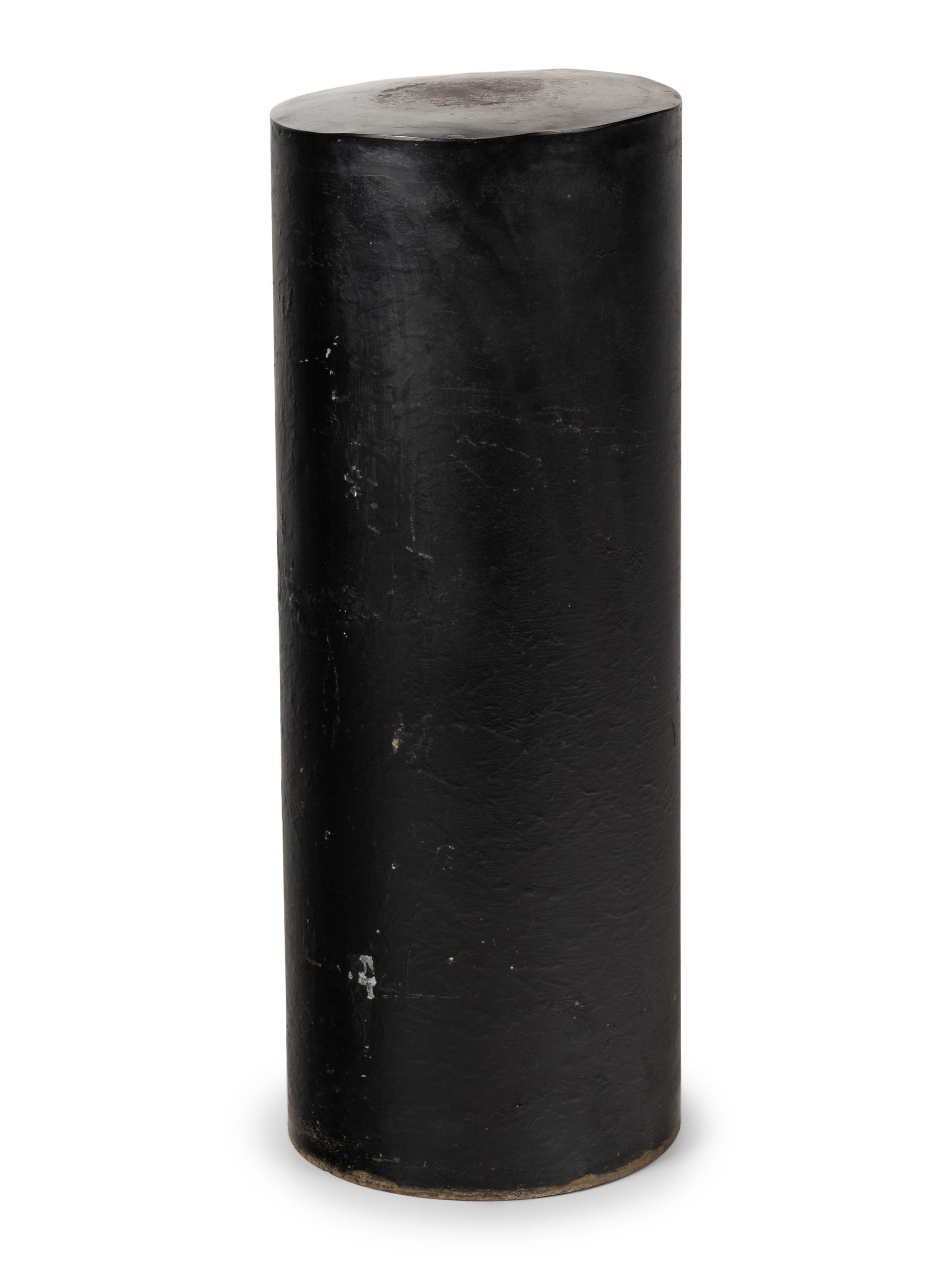 A Painted Metal Pedestal