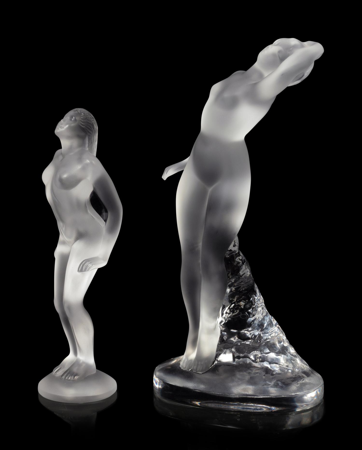 Two Lalique Nude Figures