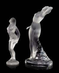 Two Lalique Nude Figures