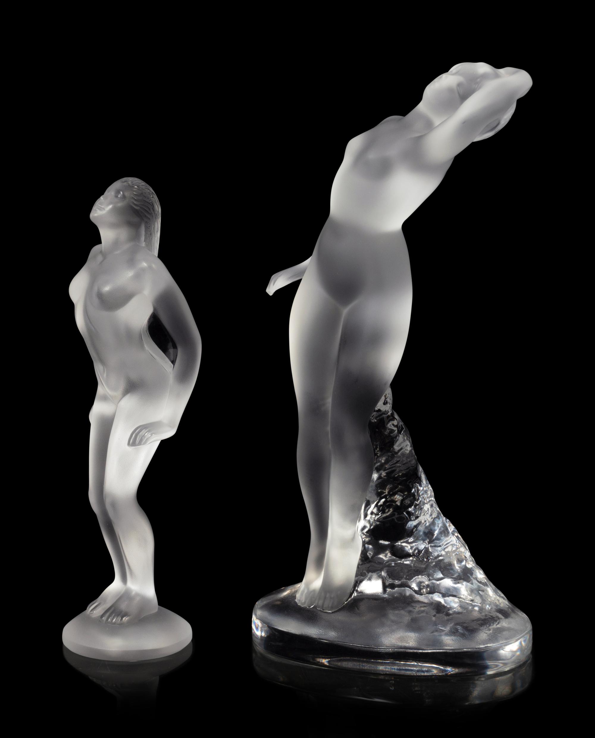 Two Lalique Nude Figures