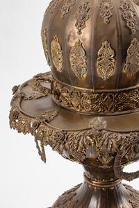 A Moorish Style Brass Brazier