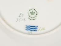 A Set of Eight Royal Copenhagen Flora Danica Porcelain Coffee Cups and Saucers