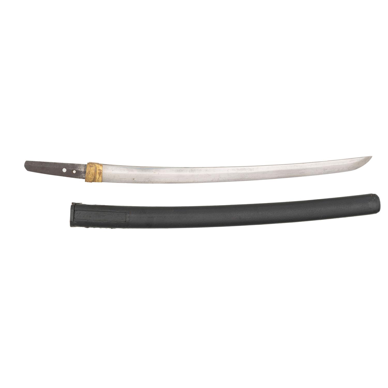 Edo-Period Japanese Wakizashi Blade in Saya