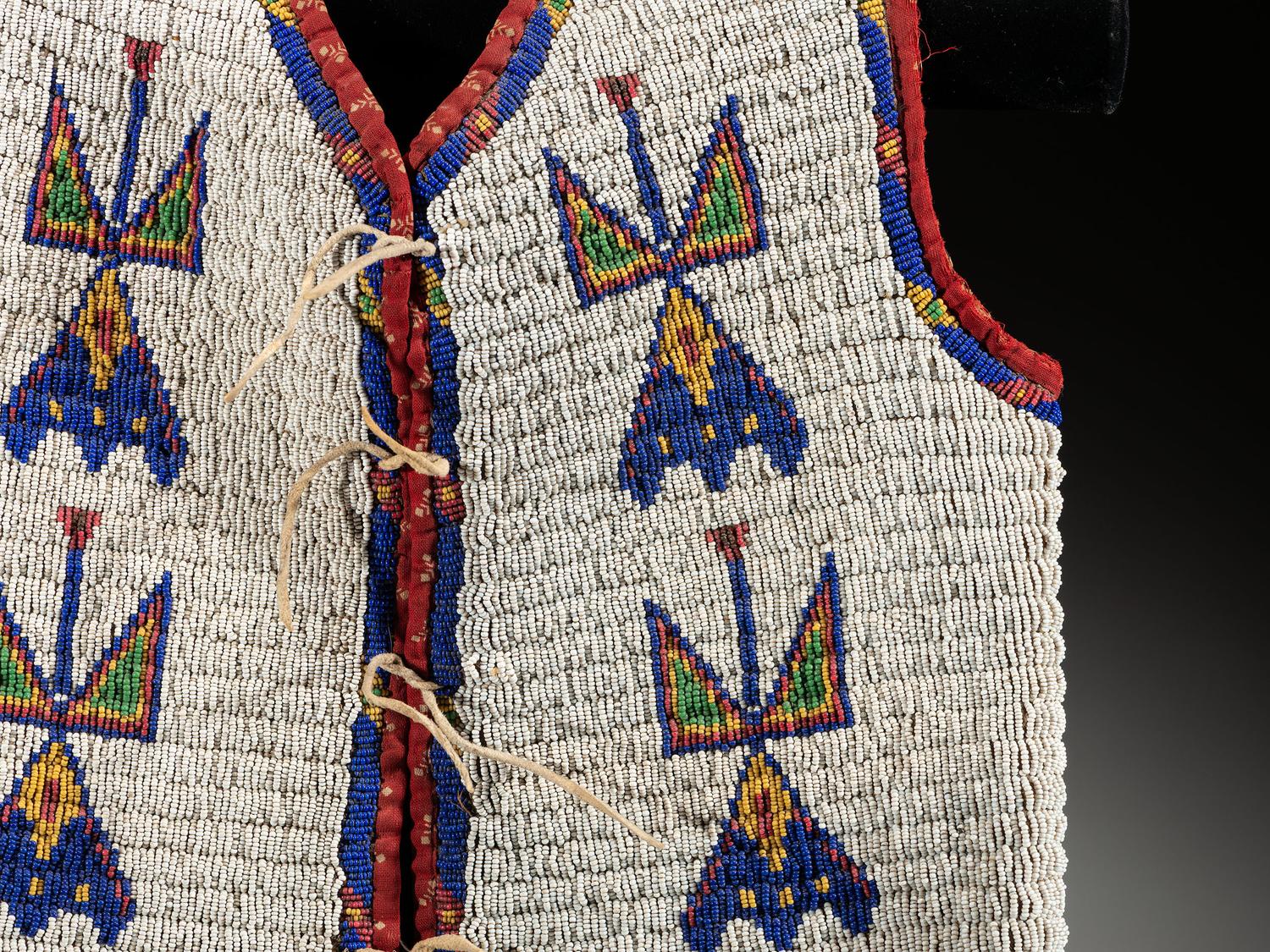 Sioux Child's Beaded Hide Vest