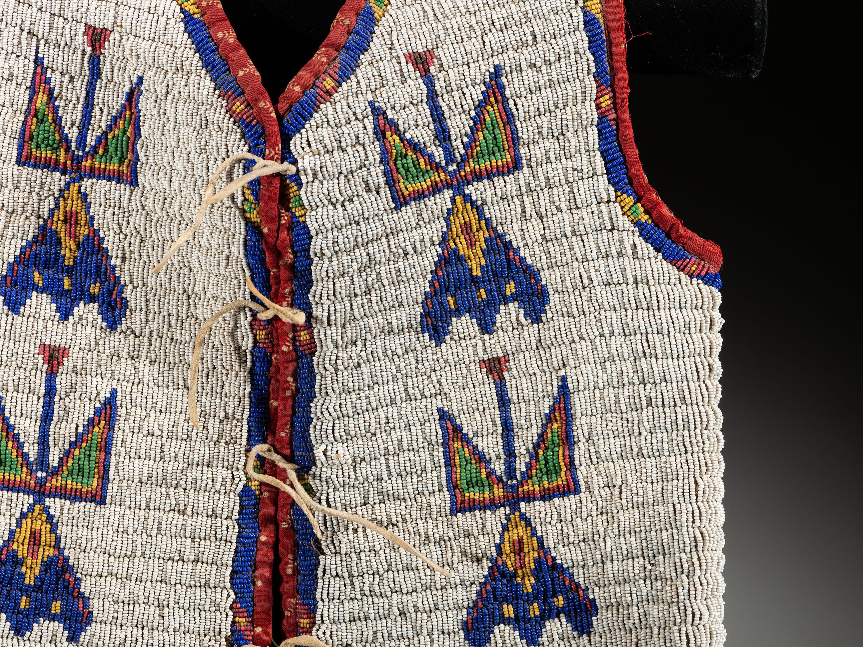 Sioux Child's Beaded Hide Vest