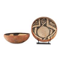 Ancestral Pueblo, Gila Black-on-White Pottery Bowls