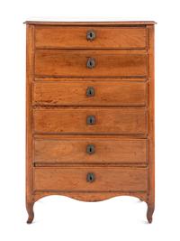 A Louis XV Provincial Walnut Semainier