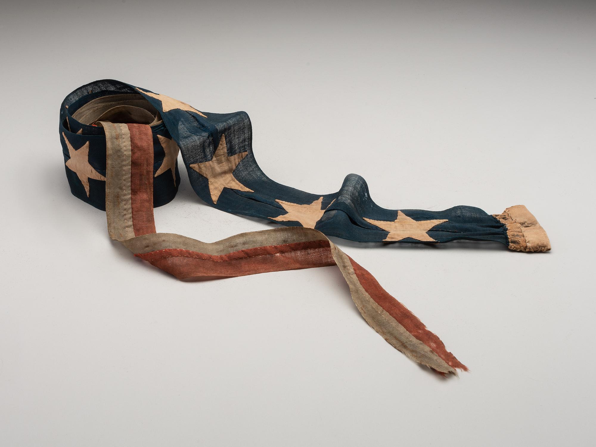 [CIVIL WAR]. 13-Star US Naval commissioning pennant.
