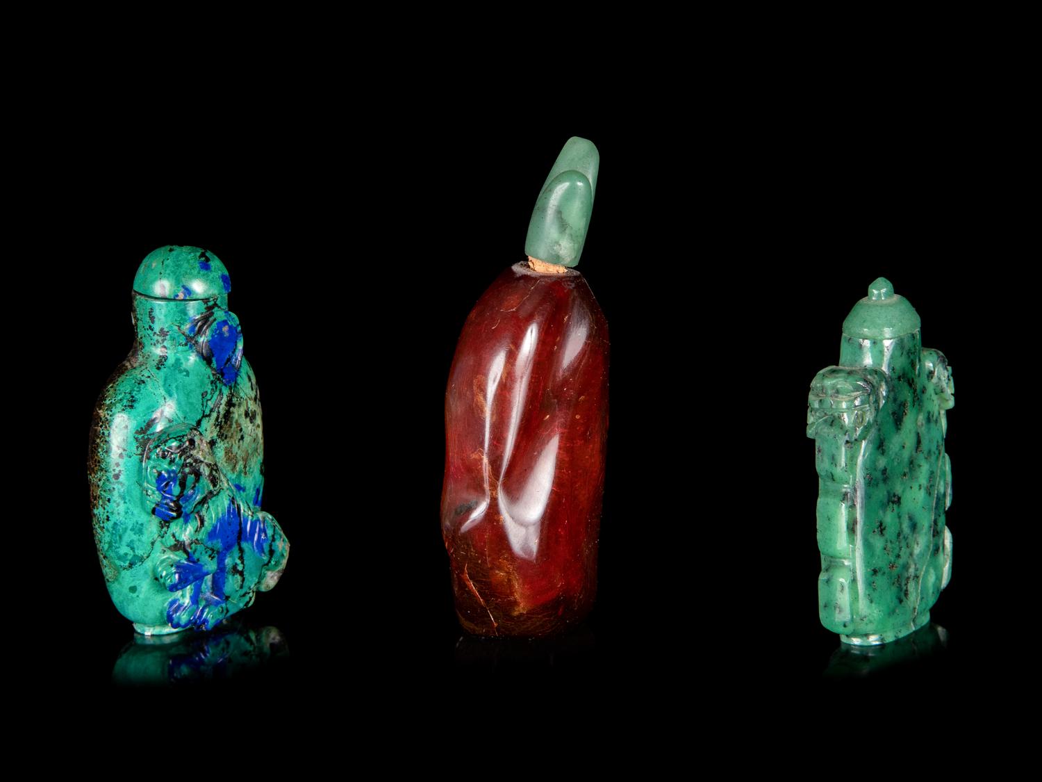 Three Chinese Snuff Bottles