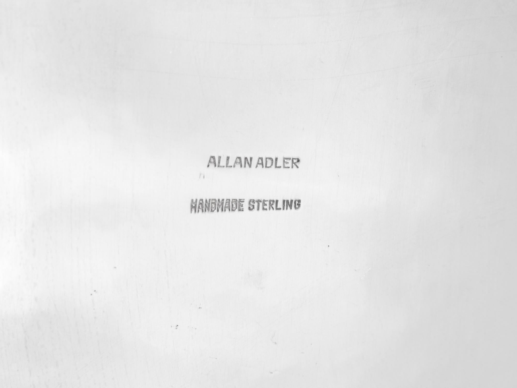 An Allan Adler Silver Serving Dish
