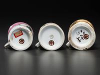 Three Furniture Maker's Occupational Shaving Mugs