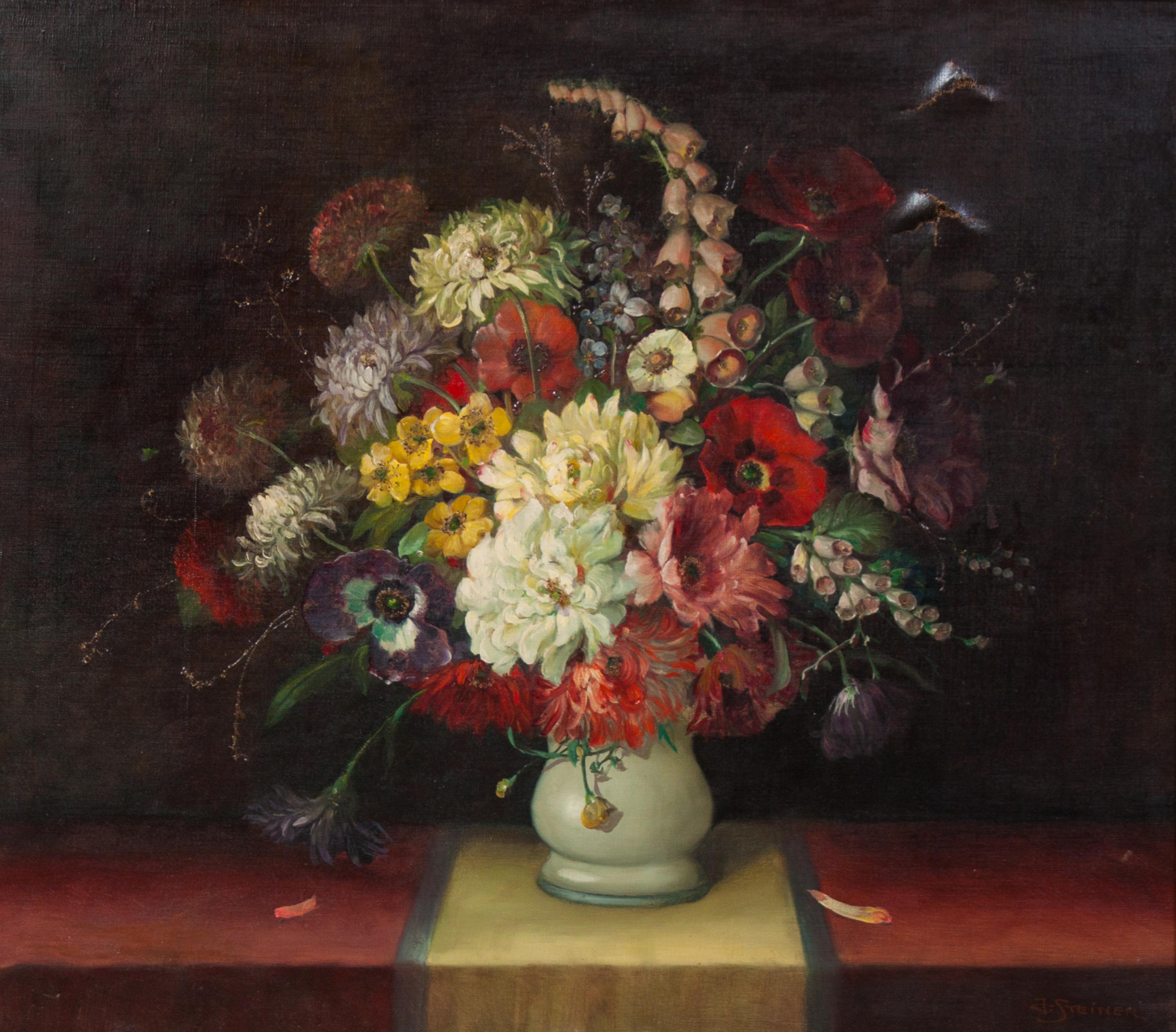 J. Steiner, (early 20th century), Floral Still Life