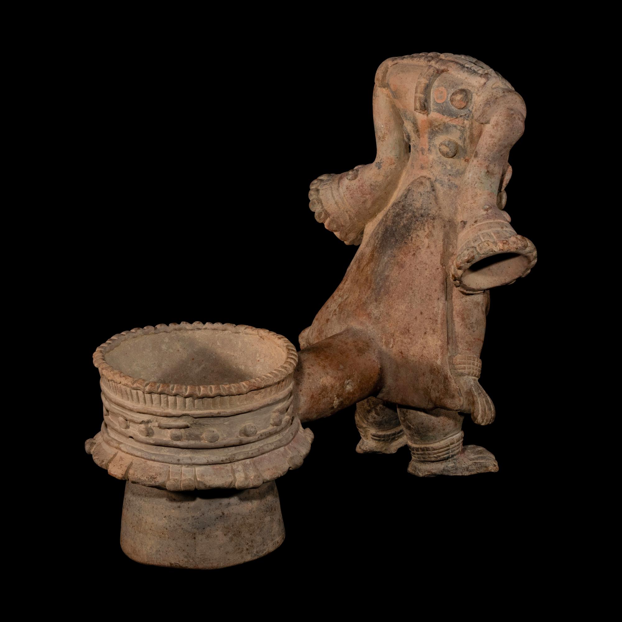 A Jamacoaque Terracotta Figural Vessel