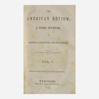 [Literature] [Poe, Edgar Allan] The American Review: A Whig Journal of Politics, Literature, Art and Science