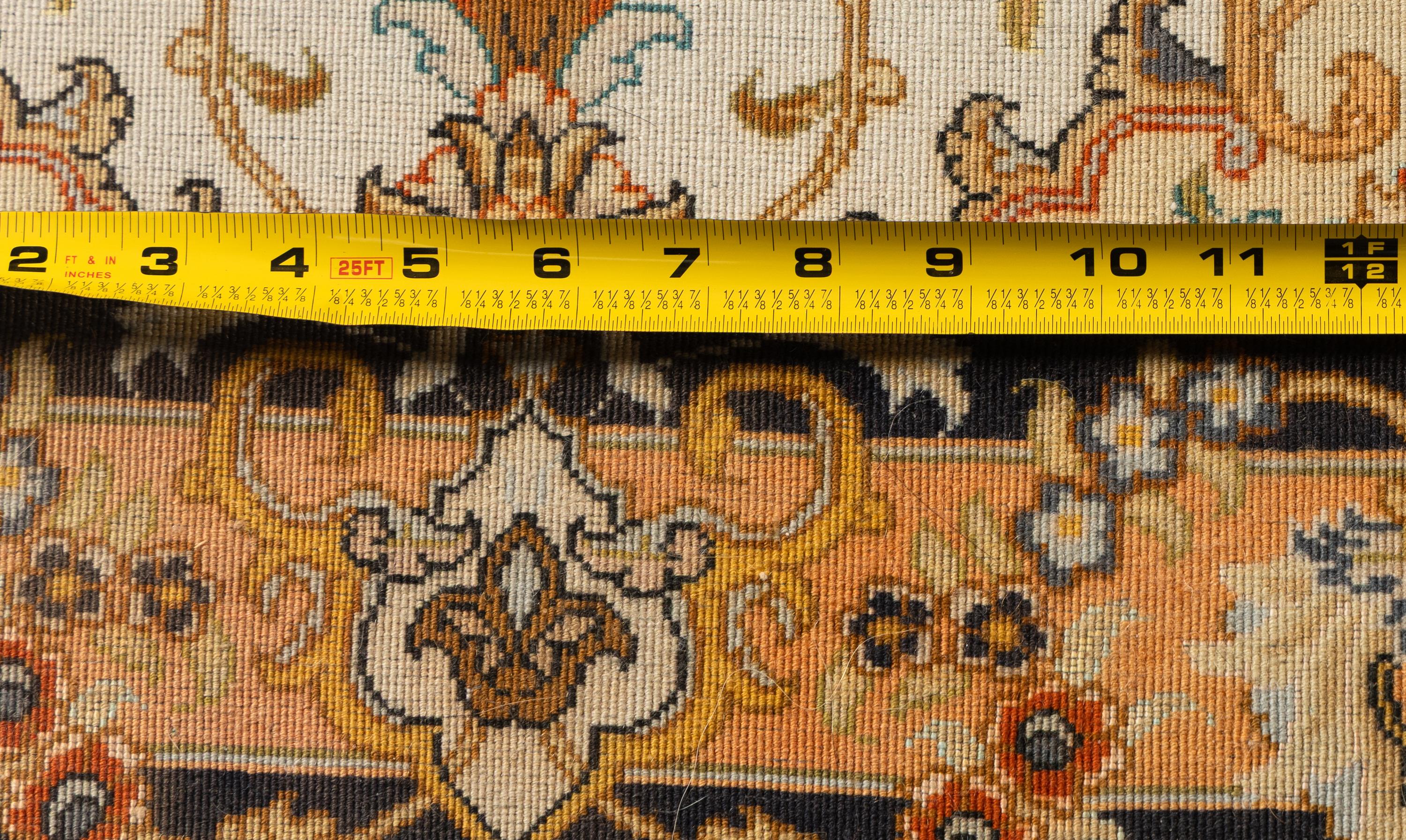 A Tabriz Wool and Silk Runner