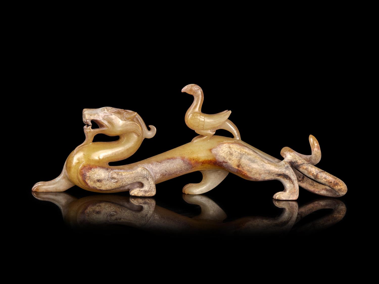 A Yellow Jade Dragon