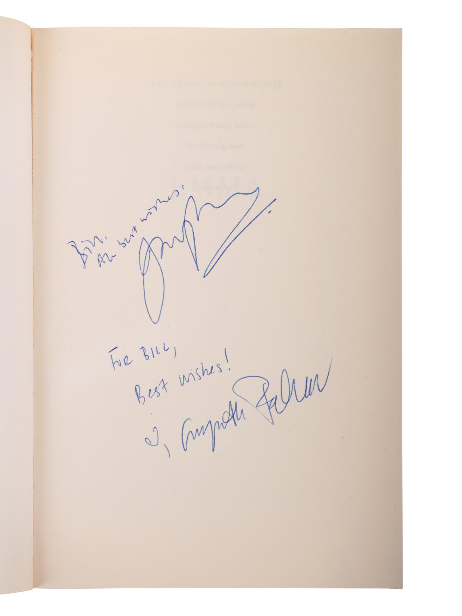 (Celebrity Books) A group of 9 books and 1 DVD signed by celebrities, comprising:
