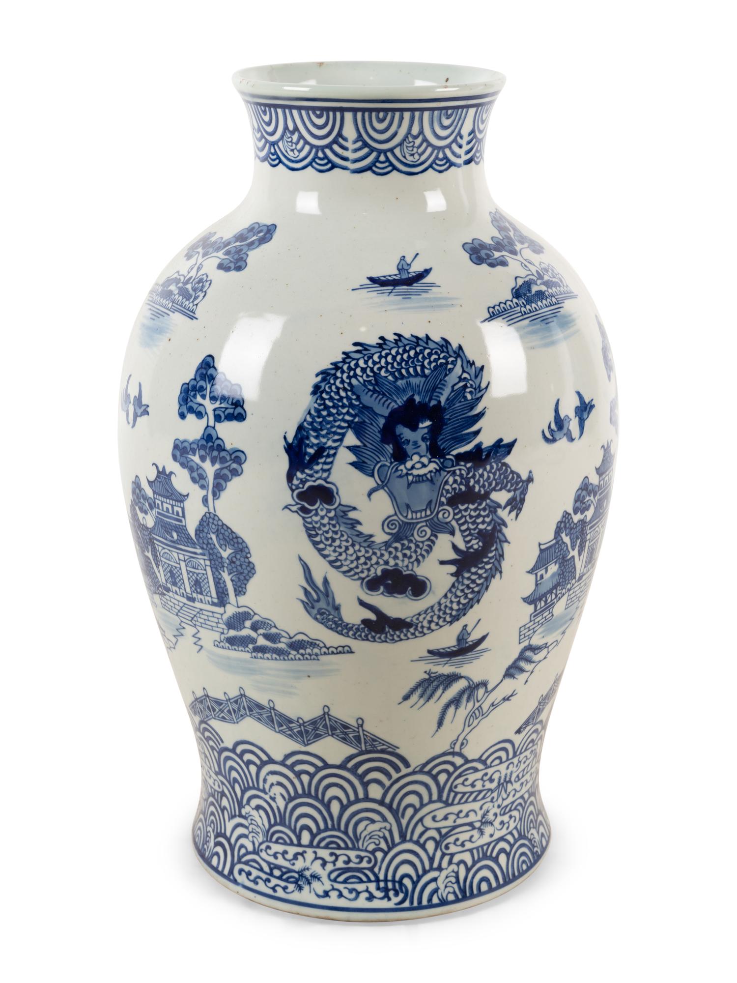 Eight Blue and White Ceramic Articles