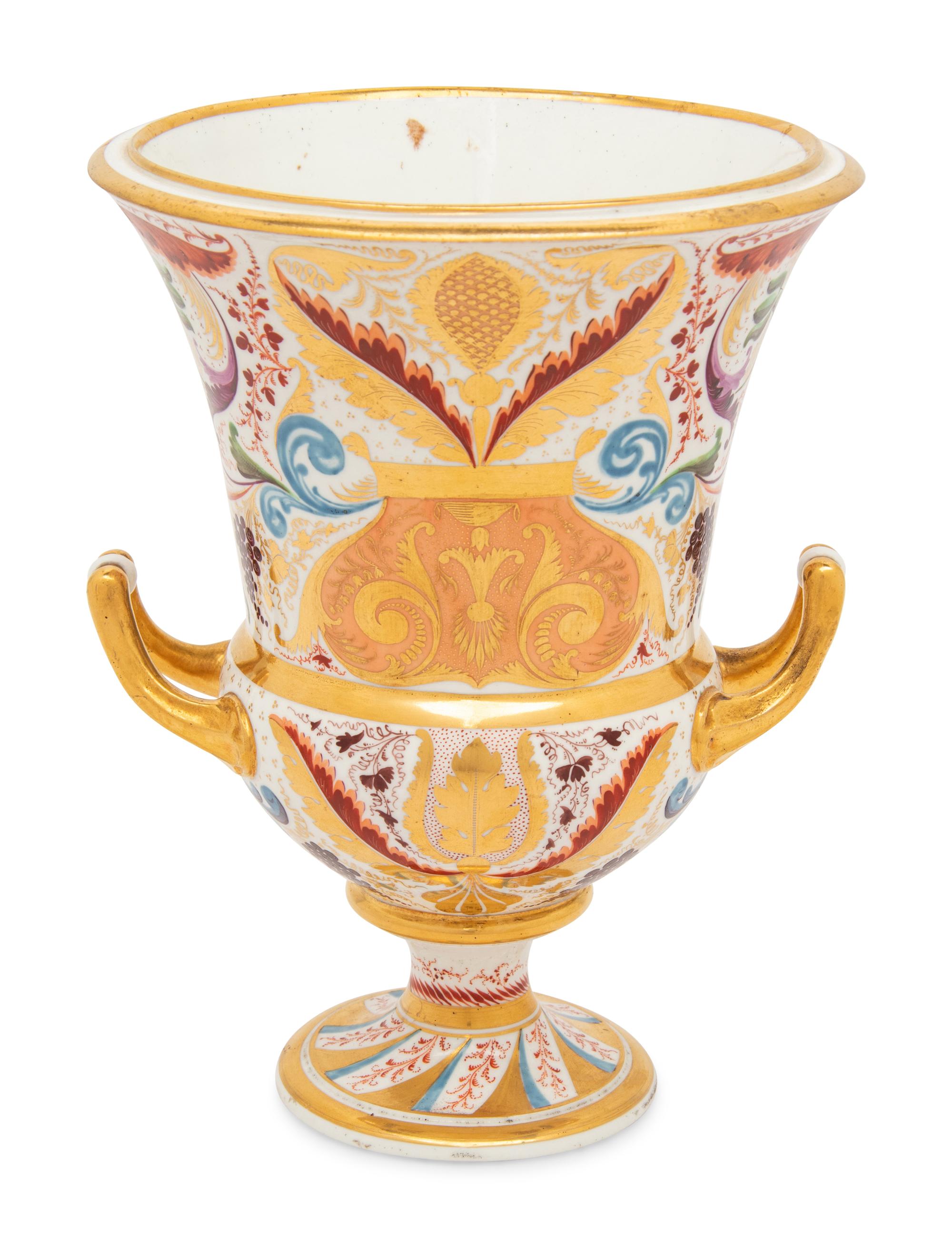 A Derby Porcelain Campagna-Form Urn