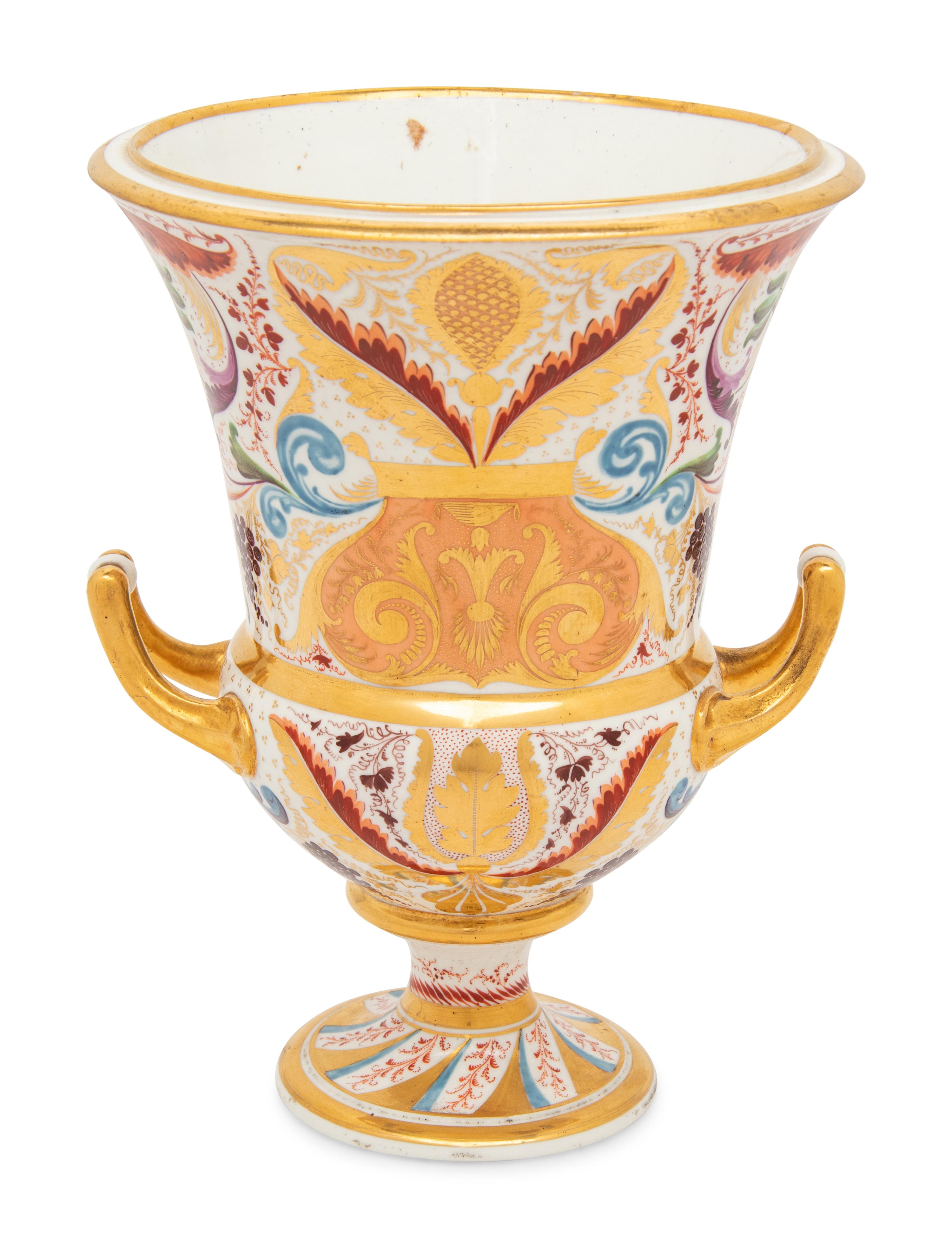 A Derby Porcelain Campagna-Form Urn