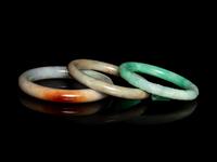 Three Chinese Jadeite Bangles