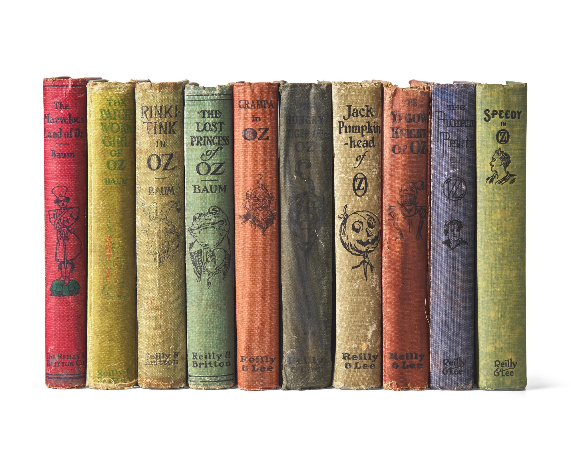 [Children's & Illustrated] Baum, L. Frank, and Ruth Plumly Thompson. Group of 10 First Edition Oz Books