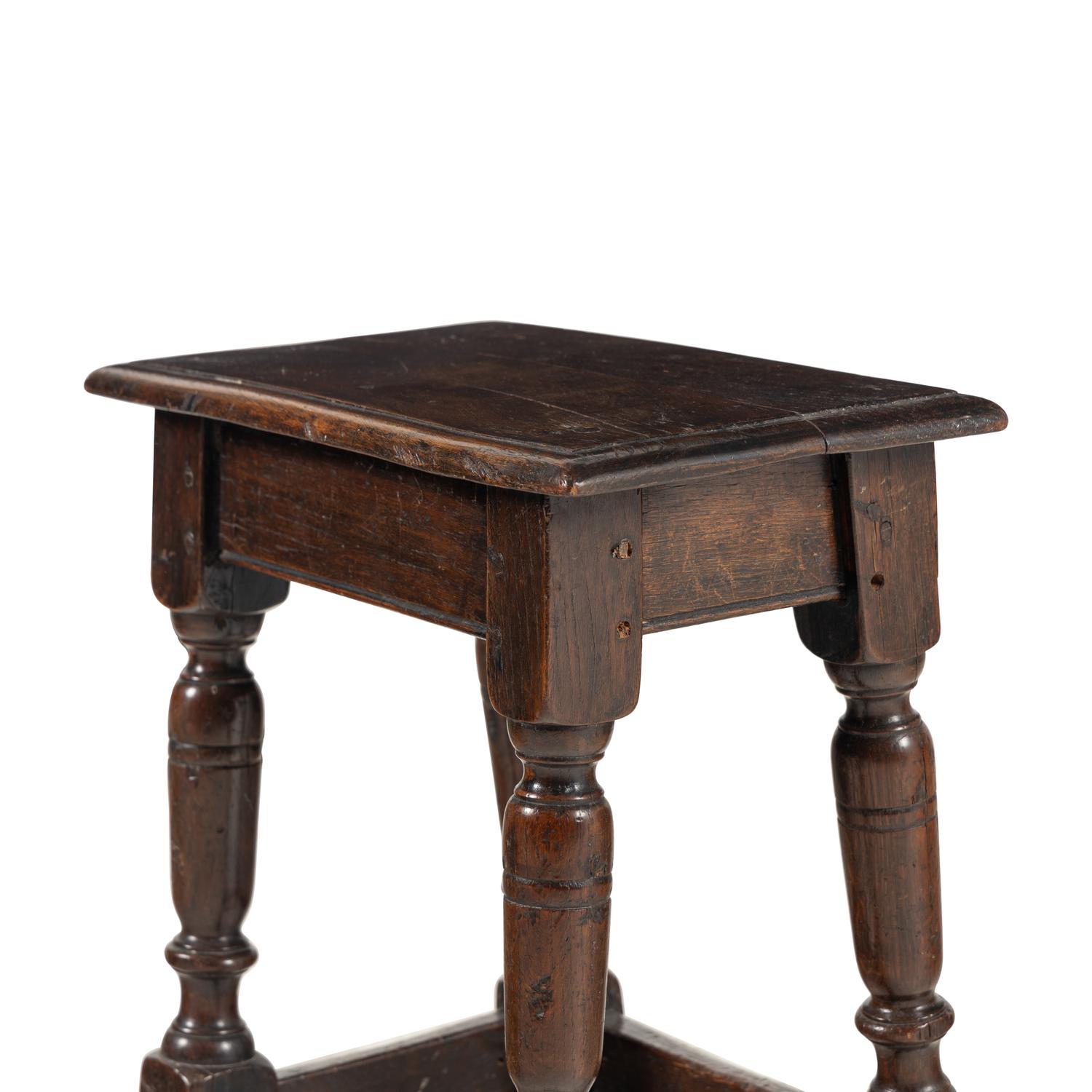 An English Oak Joined Stool